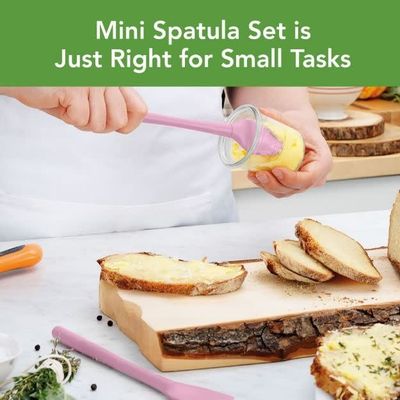 Tovolo Sorbet Pink Mini Spatula &amp; Spoonula
