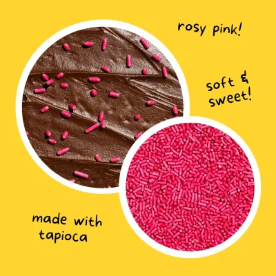 Supernatural 3oz Pink Dye-Free Jimmies