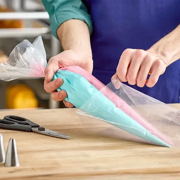 18" Icing Bags with 2 Color Insert, set of 50