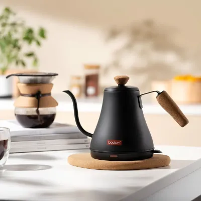 Bodum 27oz Black Melior Electric Pourover Kettle