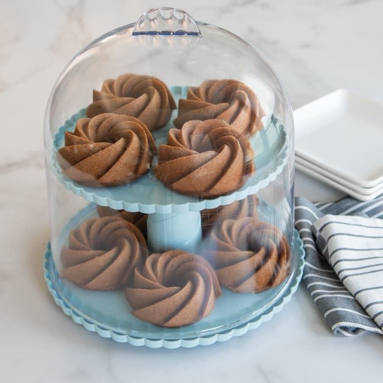 Nordic Ware 2 Tiered Dessert Stand &amp; Dome
