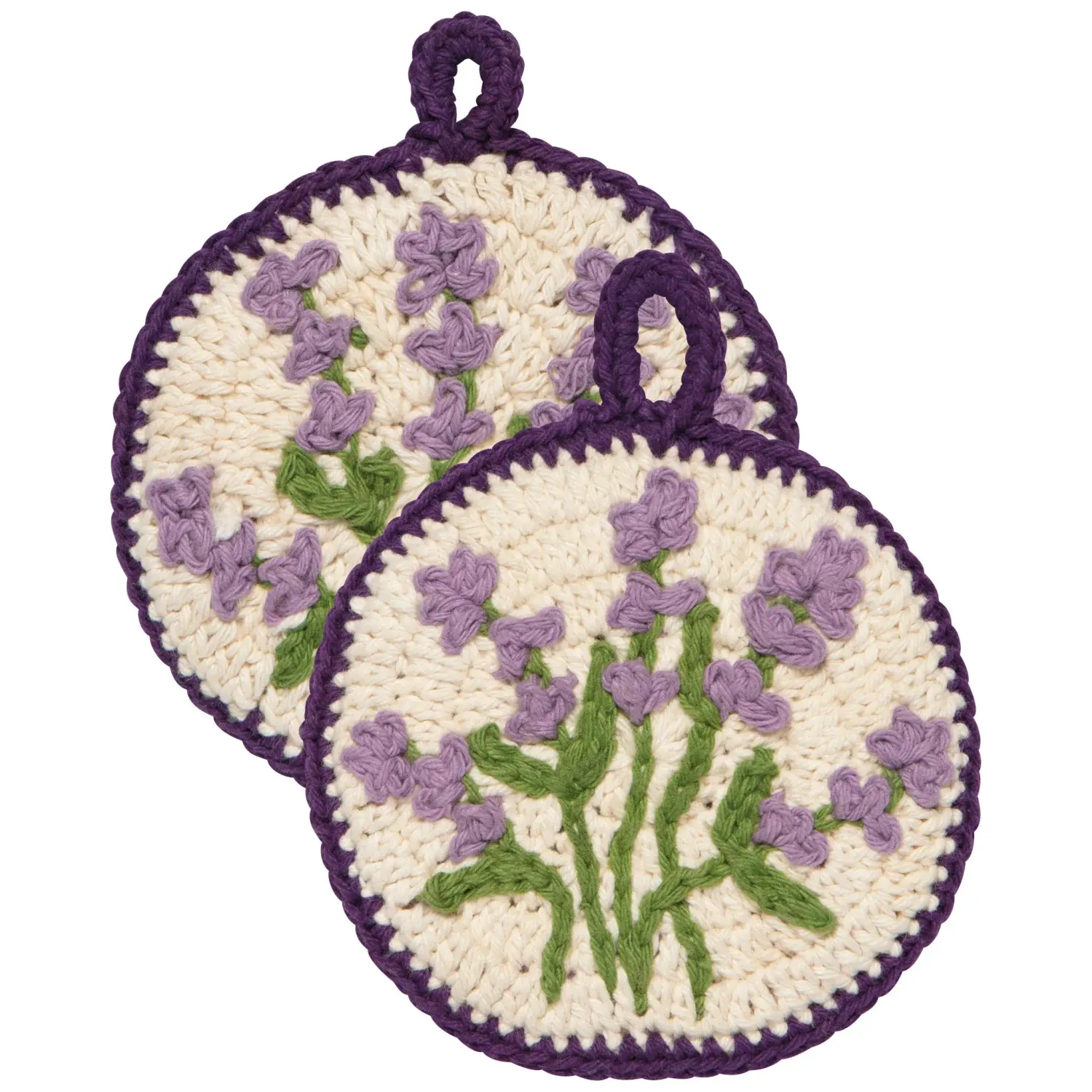 Crochet Lavender Sponges, set of 2