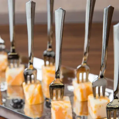 4.25" Silver Tasting Forks, set of 50