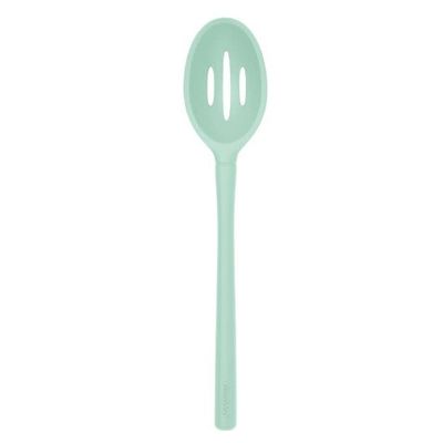 Aqua Silicone Slotted Spoon
