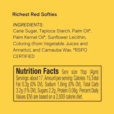 Supernatural 3oz Richest Red Dye-Free Jimmies