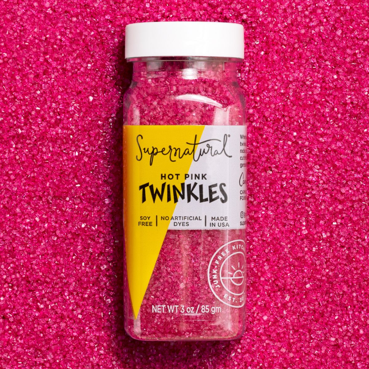Hot Pink Dye-Free Sanding Sugar
