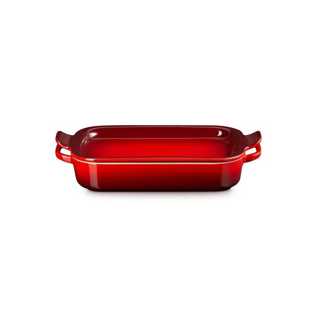 Le Creuset 3 quart Cherry Baking Dish with Platter Lid