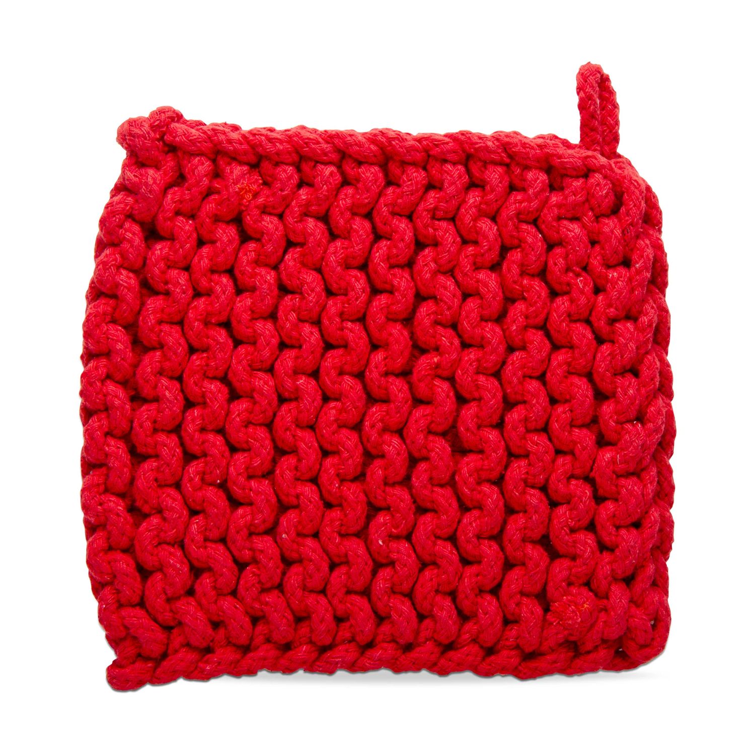 Red Crochet Potholder