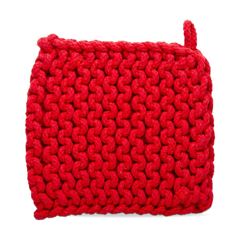 Red Crochet Potholder