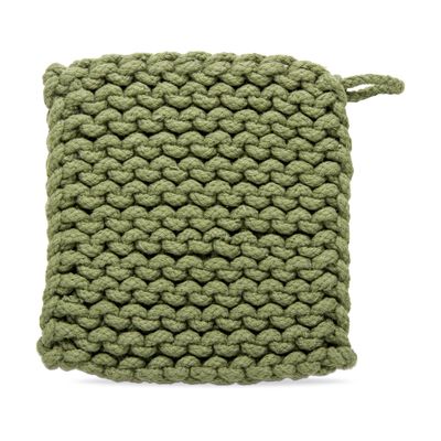 Olive Crochet Potholder