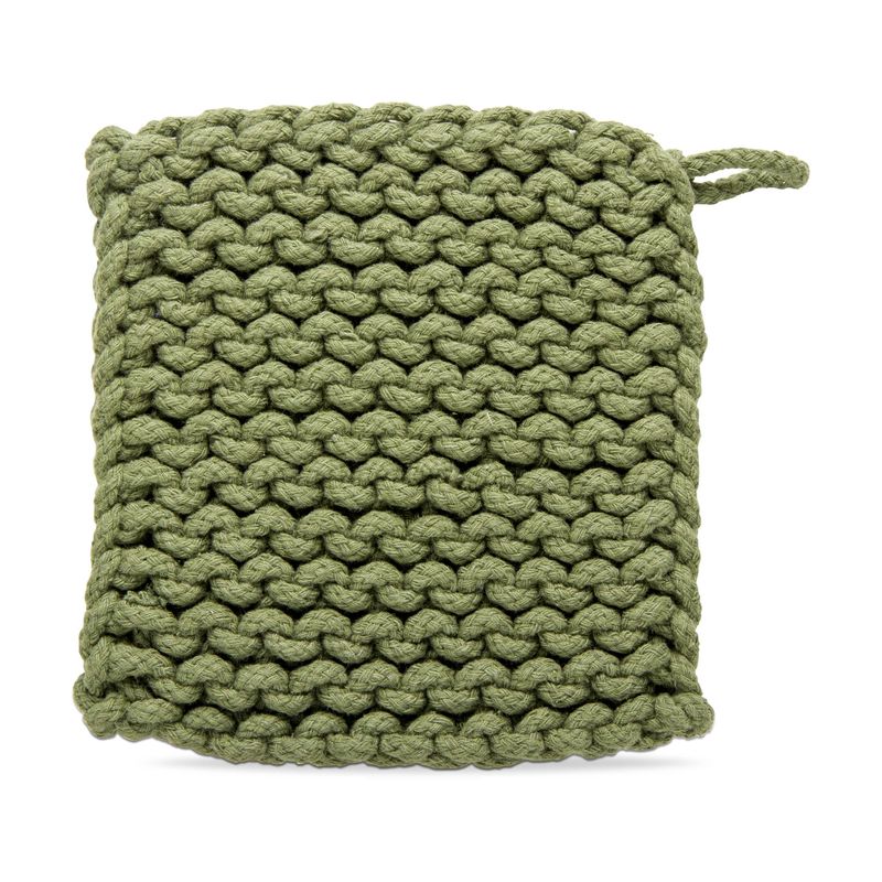 Olive Crochet Potholder