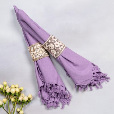 Mocha Napkin Rings, set of 4