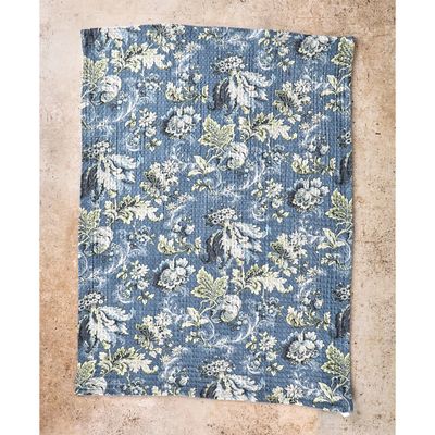 Smoke Blue Sonnet Dishtowel