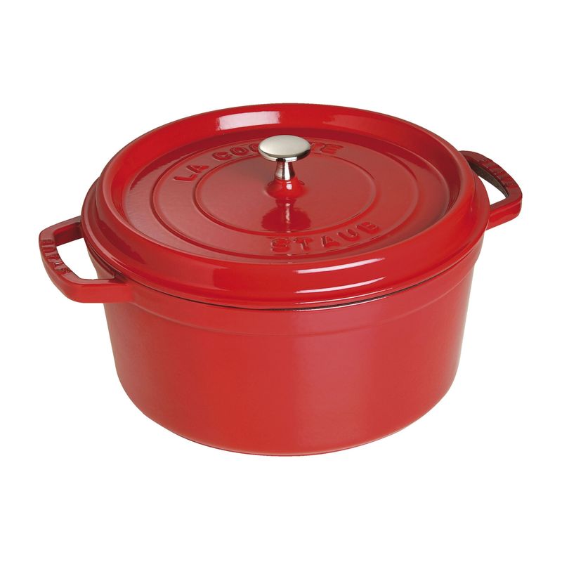 Staub 7 quart Cherry Red Dutch Oven