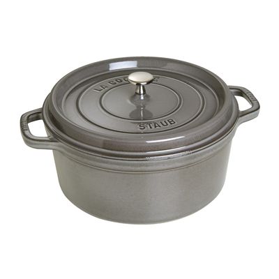 Staub 7 quart Graphite Grey Dutch Oven