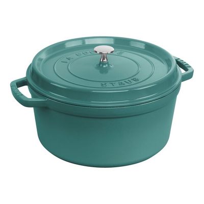 Staub 7 quart Turquoise Dutch Oven