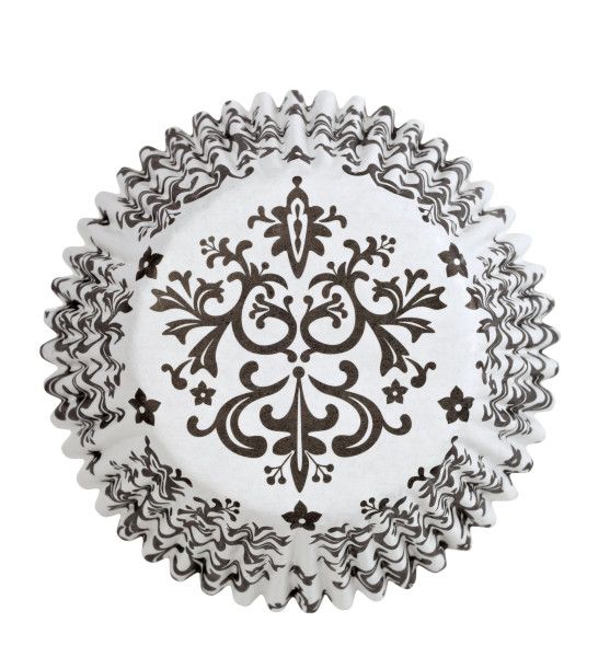 Damask Baking Cups
