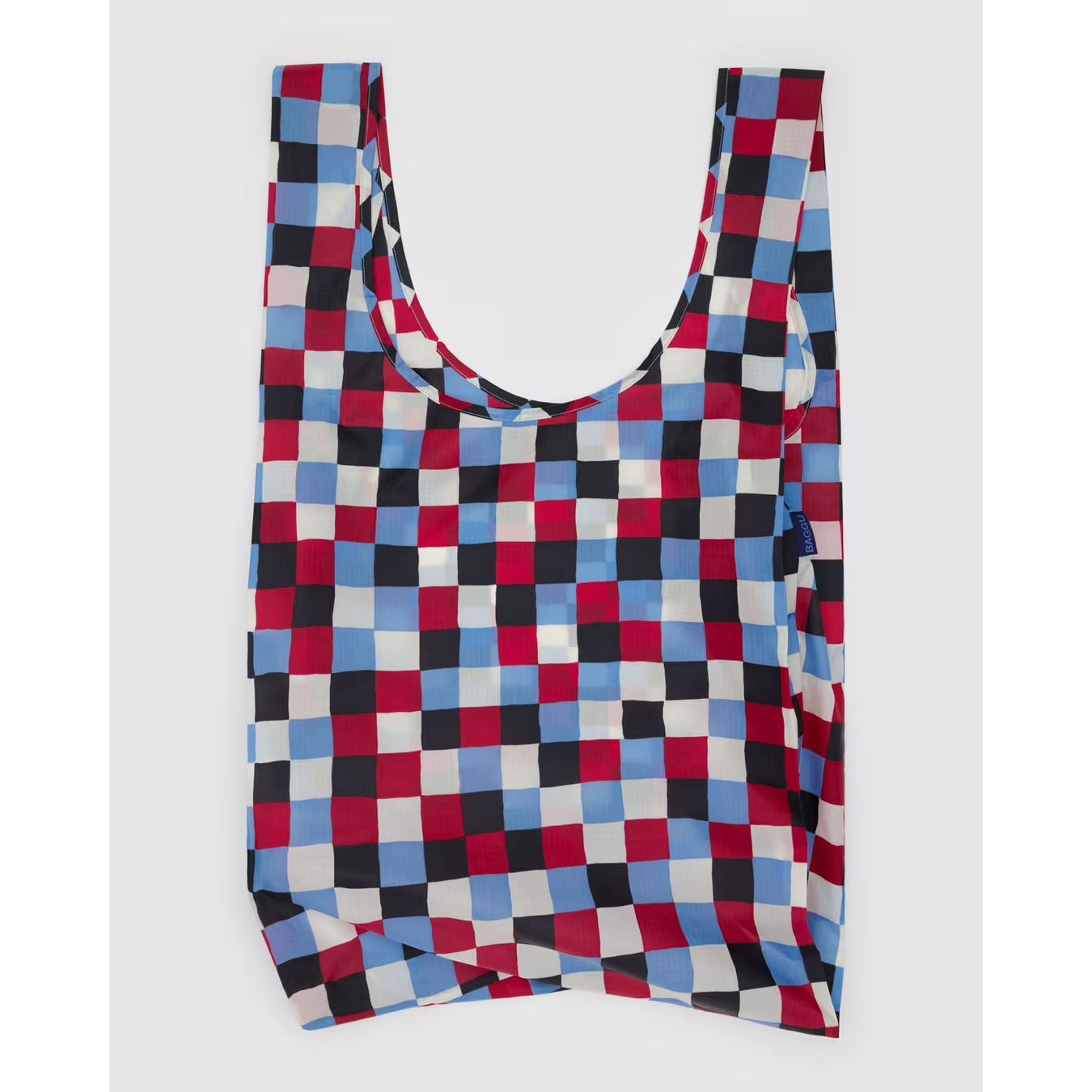Painted Check Big Baggu Large Reusable Tote Bag