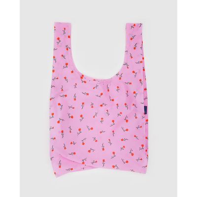 Painted Wildflower Baggu Reusable Tote Bag