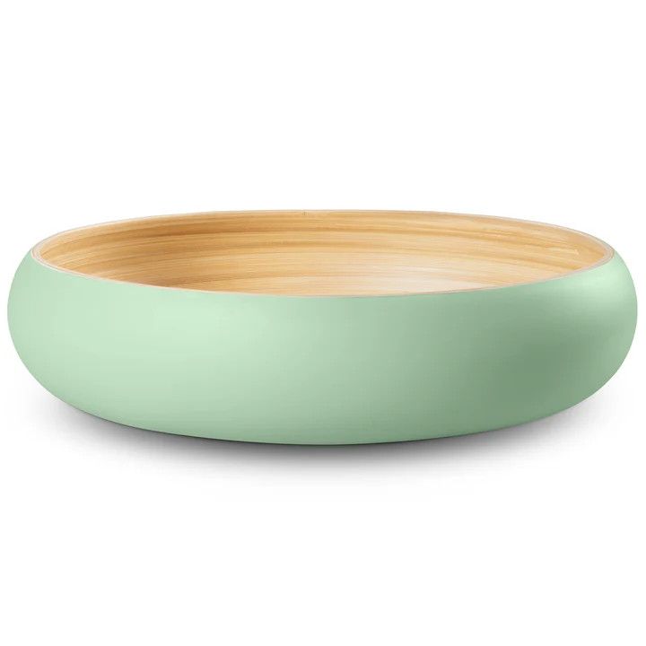 12" Sage &amp; Bamboo Serving Bowl