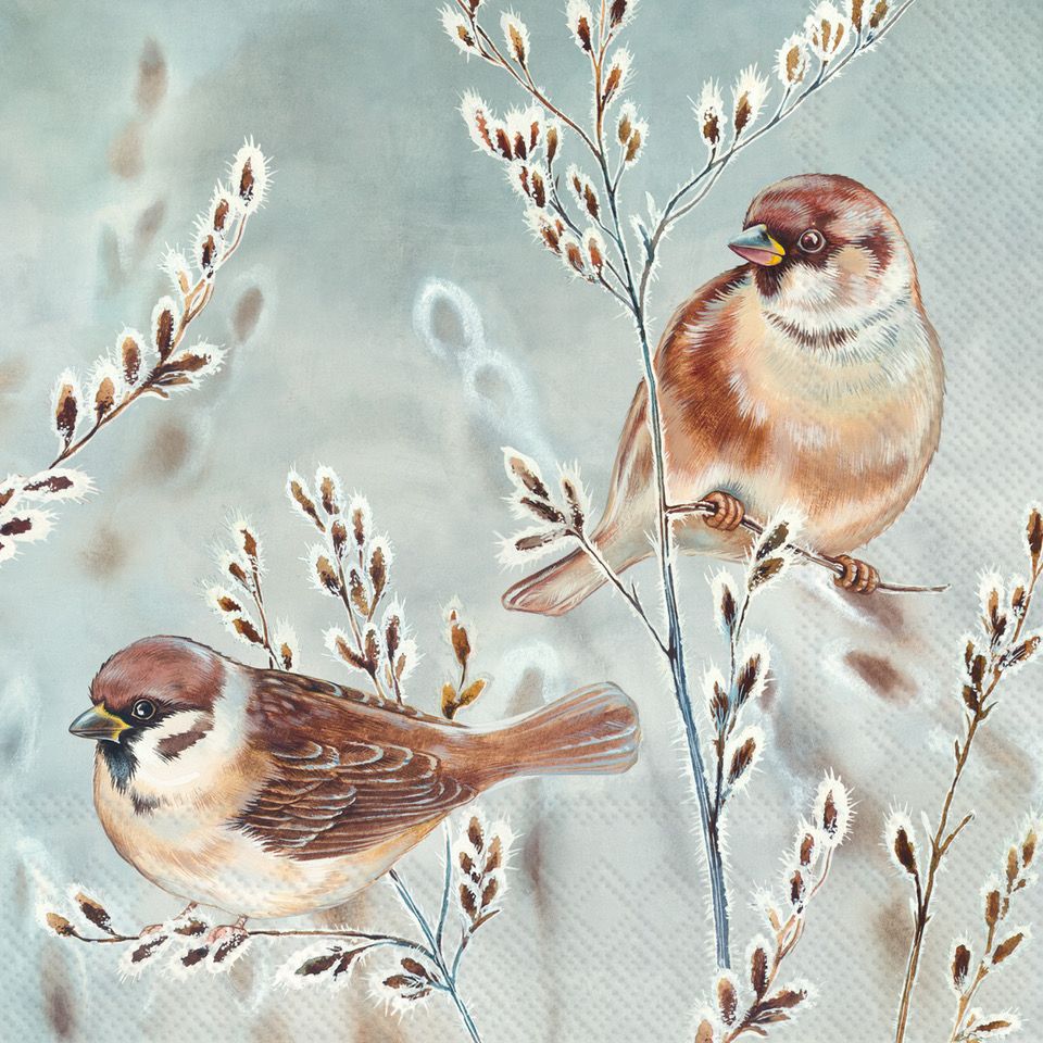 Winter Melody Lunch Napkins, set of 20