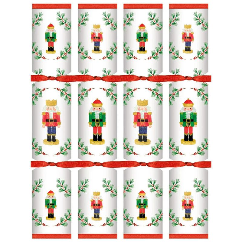 Nutcracker Christmas Crackers, set of 8