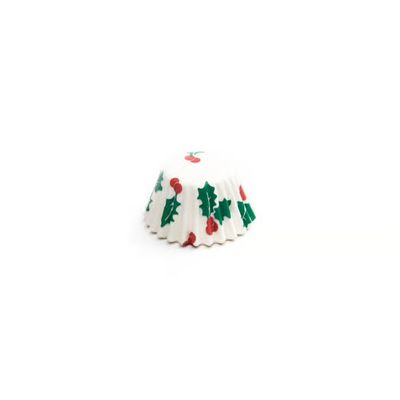 Holly Petit Fours Baking Cups