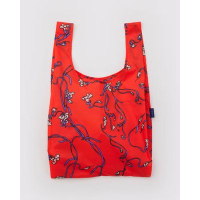 Red Snapdragon Baggu Reusable Tote Bag