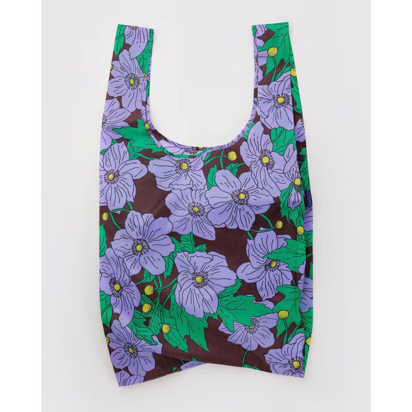 Maroon Poppy Big Baggu Large Reusable Tote Bag