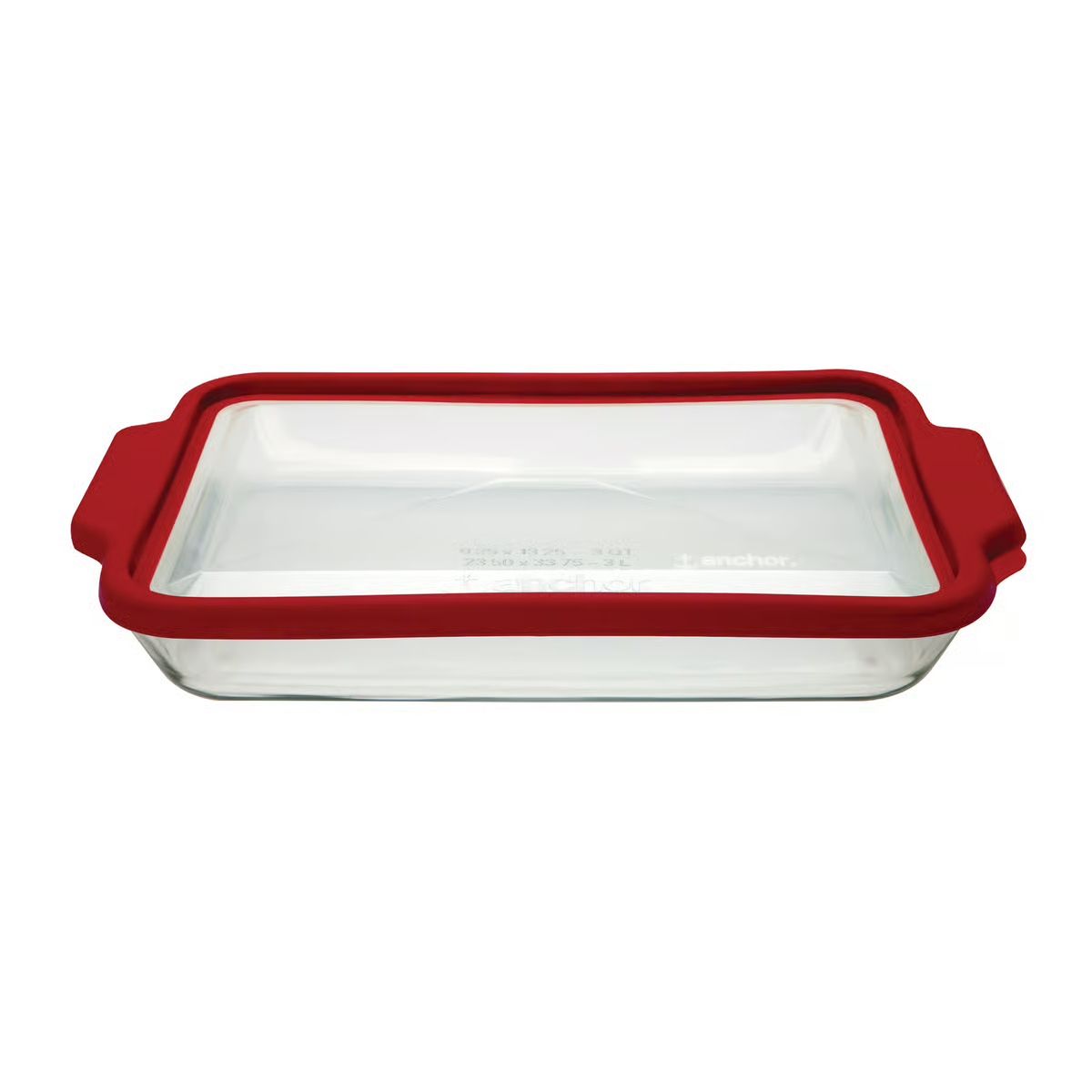 Truefit 3 quart 9x13" Glass Baking Dish with Lid