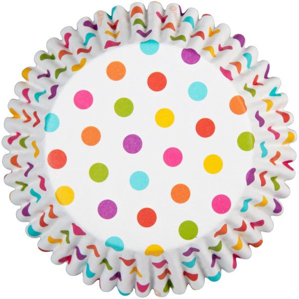 Rainbow Polka Dots Baking Cups