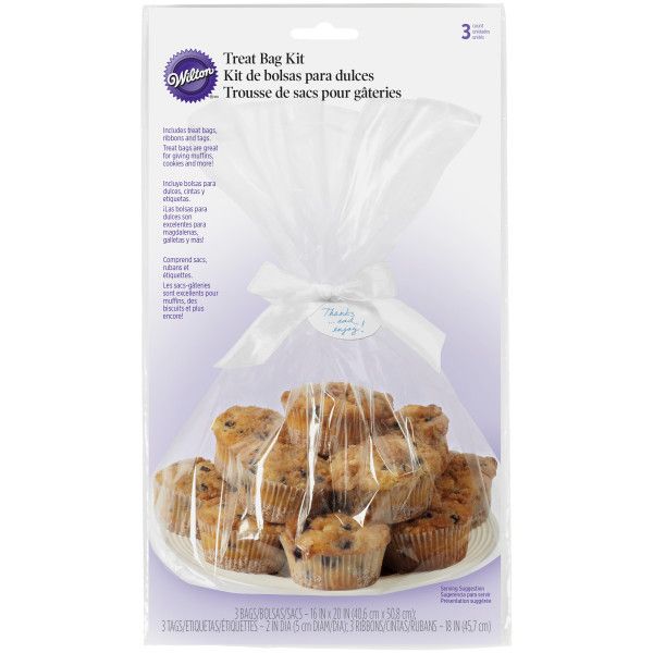 Wilton 20x16" Cookie Tray Cello Bags, set of 3