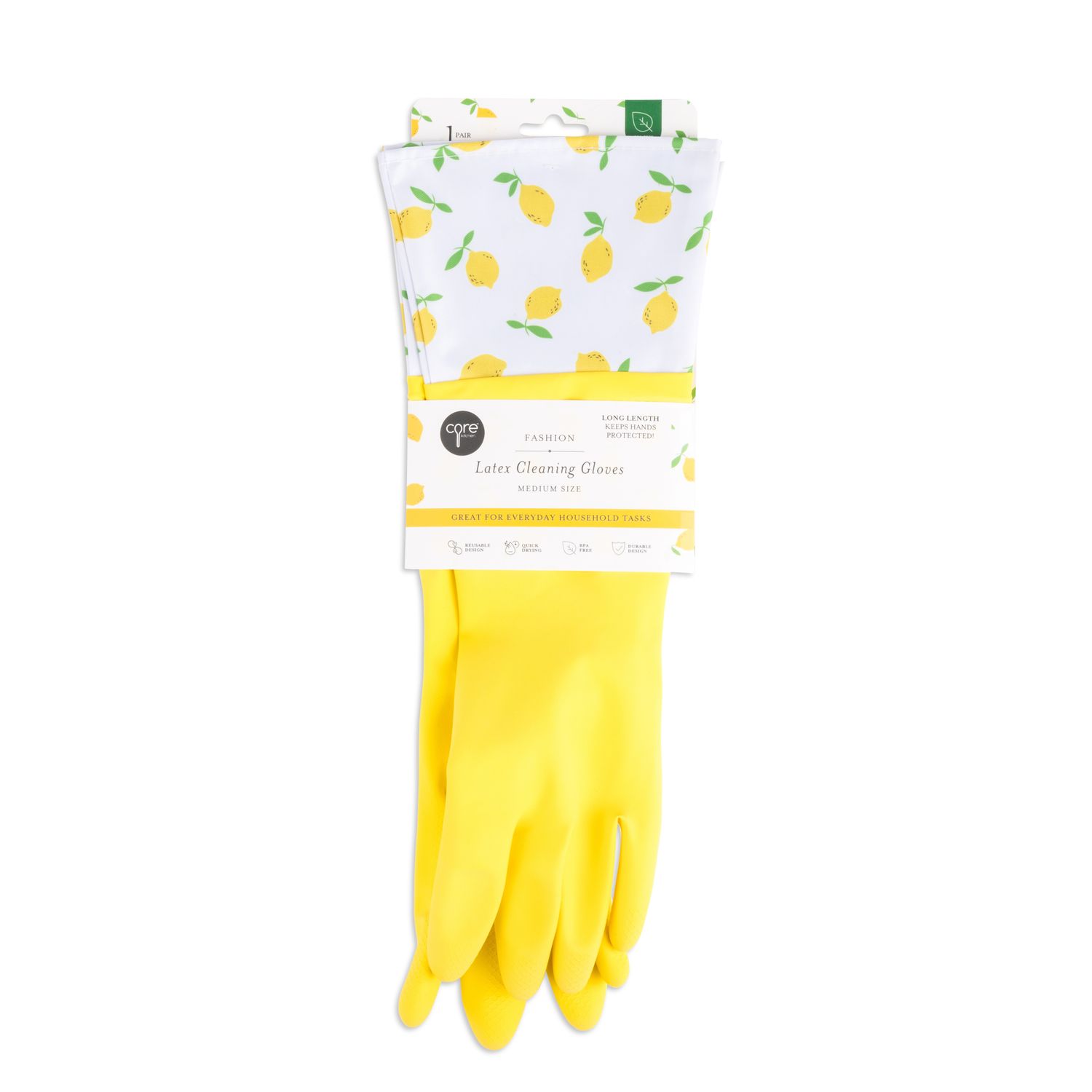 Yellow Lemons Dish Gloves