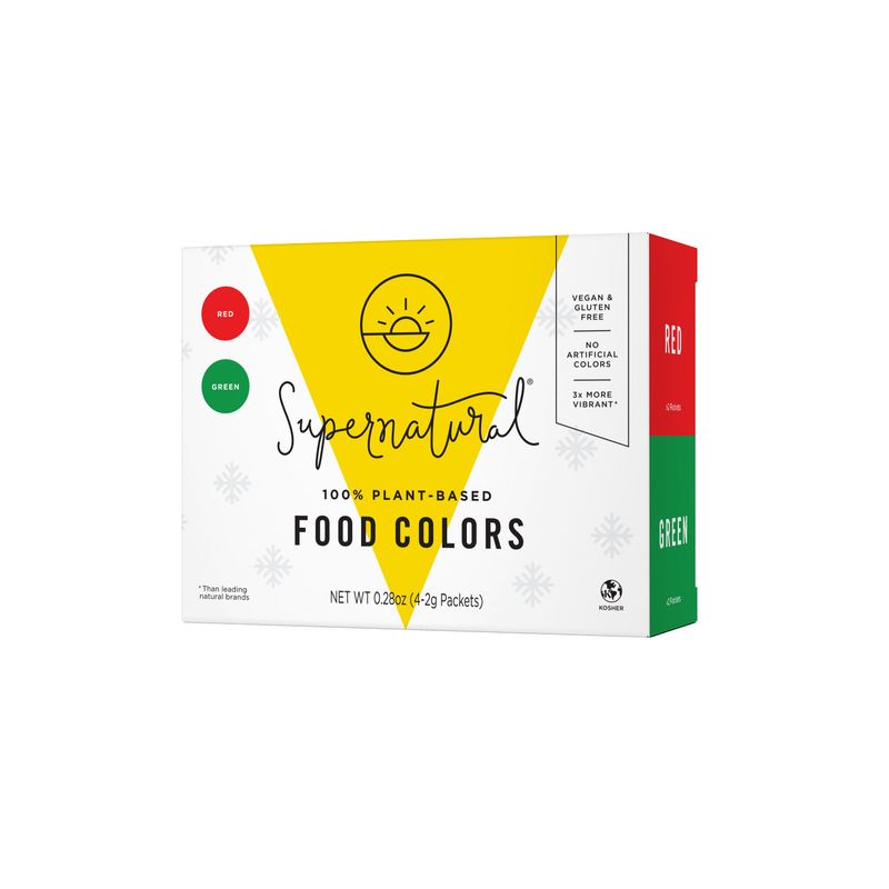 Holiday Natural Food Color Kit, set of 4