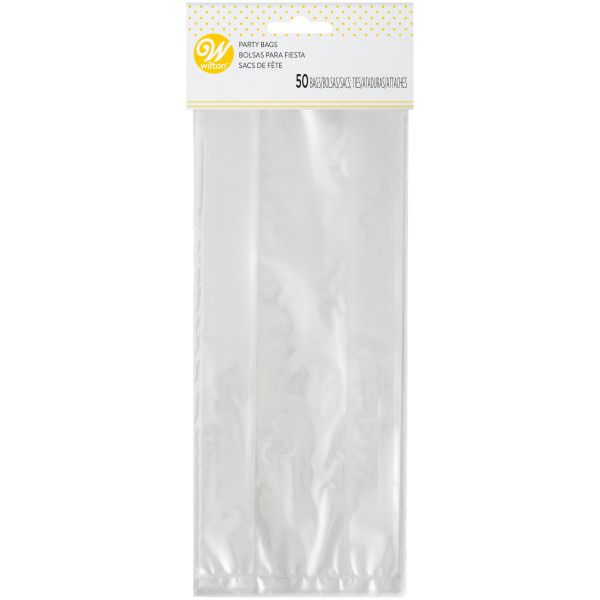 Wilton 9x4" Clear Treat Bags, set of 50