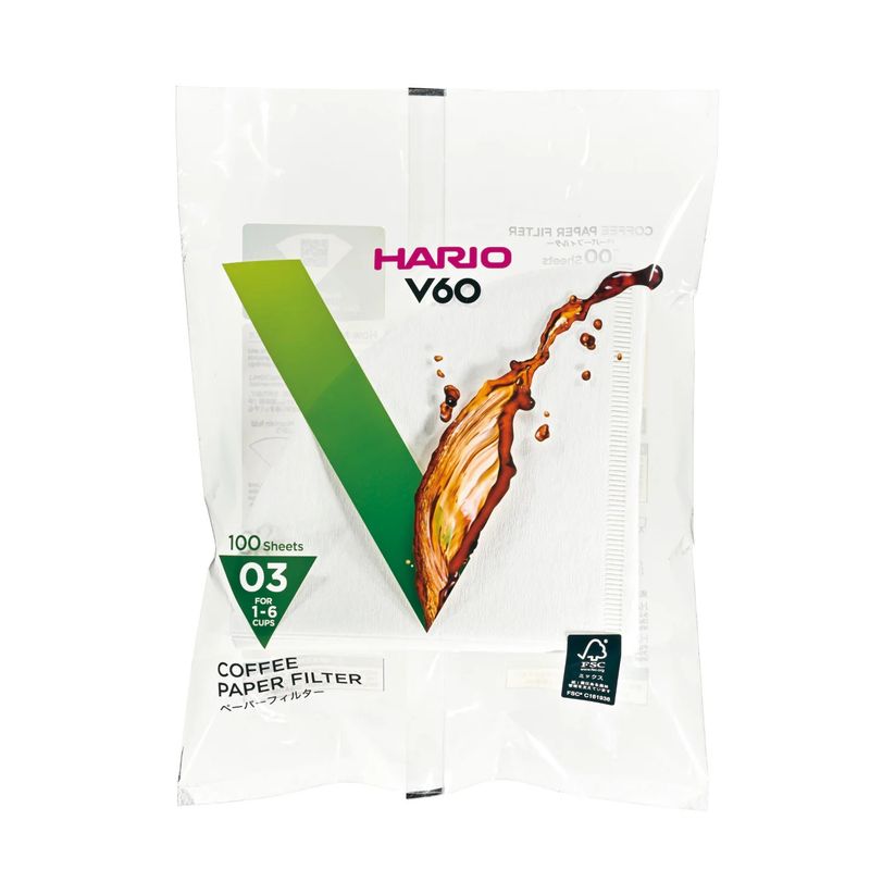 Hario #3 White Filters, 100 count