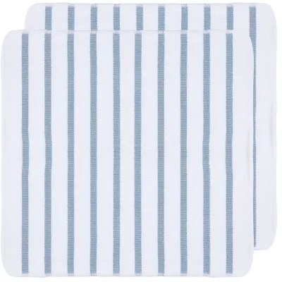 Slate Blue Basketweave Dishcloth