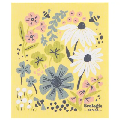 Blossoms Cellulose Dishcloth