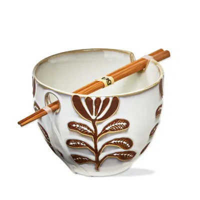 Honey Noodle Bowl &amp; Chopsticks Set