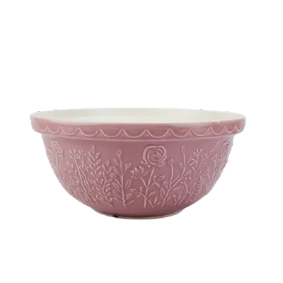 12" Pink Rose Mixing Bowl