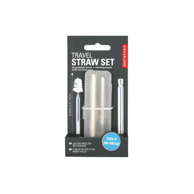 Stainless Steel Straw &amp; Brush Travel Set