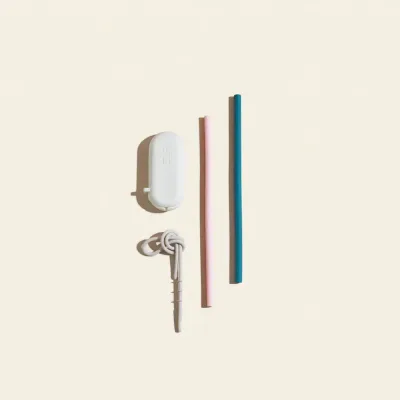 Silicone Straws &amp; Brush, set of 2