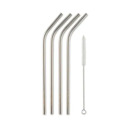 Bent Metal Straws