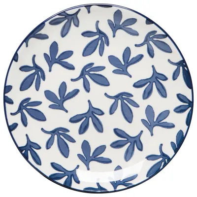 6” Blue Floral Dessert Plate