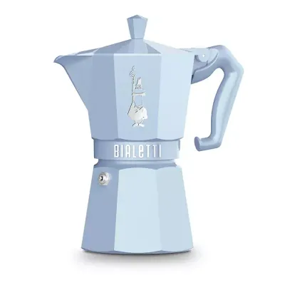 Bialetti Moka 6 cup Light Blue Espresso Maker
