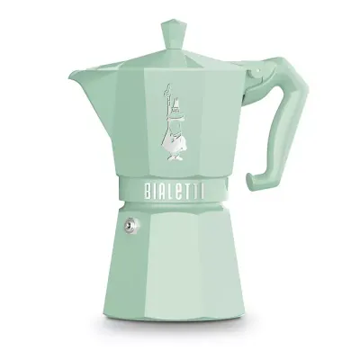Bialetti Moka 6 cup Mint Green Espresso Maker