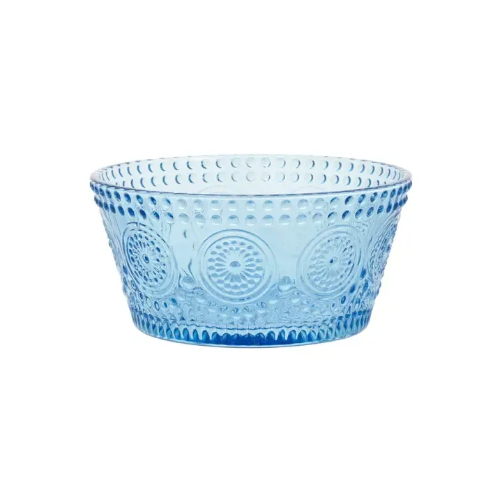 12oz Blue Glass Dessert Bowl