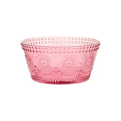12oz Pink Glass Dessert Bowl