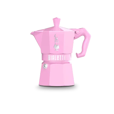 Bialetti Moka 3 cup Pink Espresso Maker