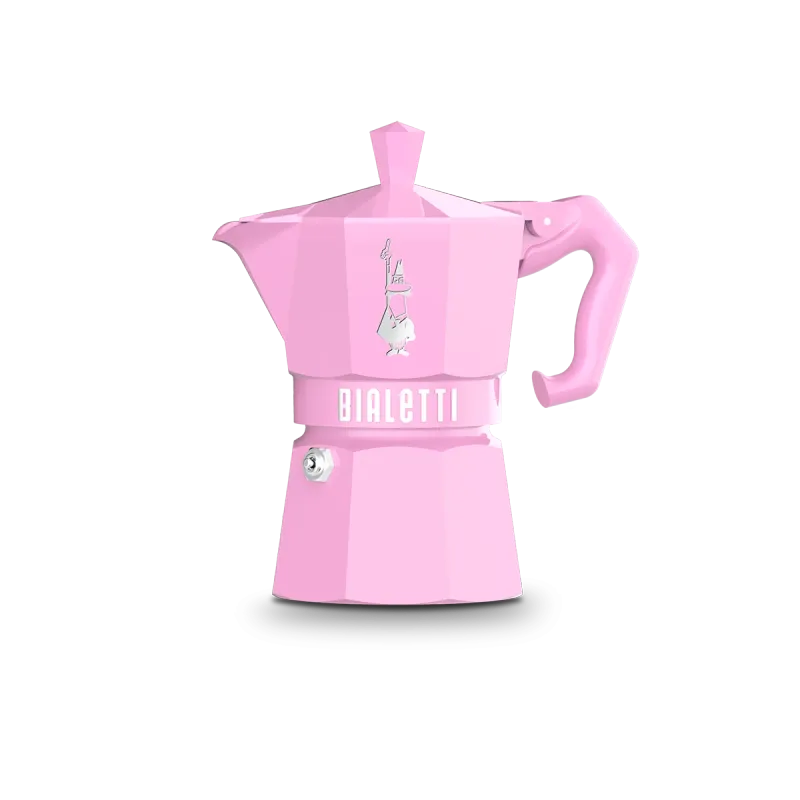 Bialetti Moka 3 cup Pink Espresso Maker